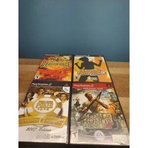 LOT of 4 PLAYSTATION 2 GAMES WITH MANUAL TESTED